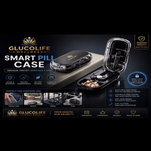 GlucoLife Wellness Smart Pill Case